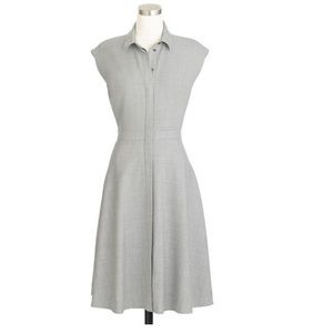 J crew gray cap sleeve a line shirt dress - size 4